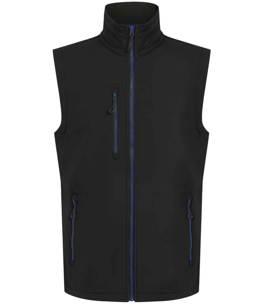 Regatta Navigate Two Layer Soft Shell Bodywarmer - Black/New Royal Blue